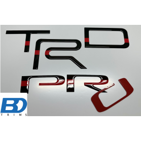 TRD Pro Letters for Toyota Tundra 2022-2024 Raised Tailgate Inserts 